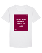 I am worthy of happiness, wealth and peace. Tricou mânecă scurtă guler larg Bărbat Skater