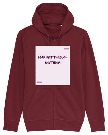 I can get through anything. Burgundy