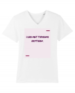 I can get through anything. Tricou mânecă scurtă guler V Bărbat Presenter