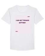 I can get through anything. Tricou mânecă scurtă guler larg Bărbat Skater