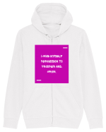 I give myself permission to prosper and grow. Hanorac cu fermoar Unisex Connector
