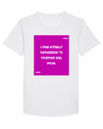 I give myself permission to prosper and grow. Tricou mânecă scurtă guler larg Bărbat Skater