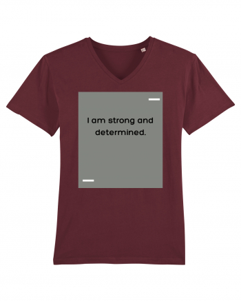 I am strong and determined. Burgundy