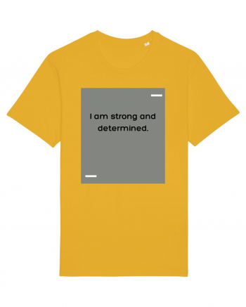 I am strong and determined. Spectra Yellow