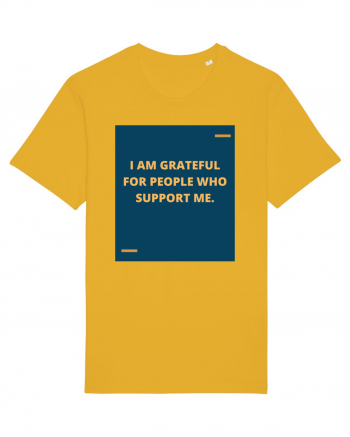 I am grateful for people who support me. Spectra Yellow