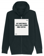 My mistakes help me learn and grow. Hanorac cu fermoar Unisex Connector