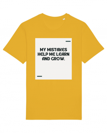 My mistakes help me learn and grow. Spectra Yellow