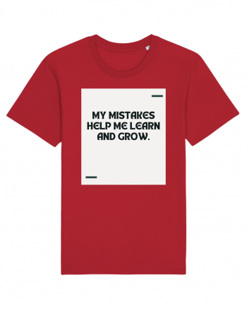 My mistakes help me learn and grow. Red