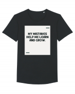 My mistakes help me learn and grow. Tricou mânecă scurtă guler larg Bărbat Skater