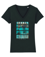 Summer Love Tricou mânecă scurtă guler V Damă Evoker