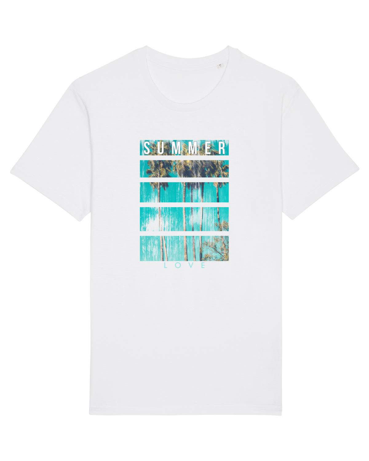 Tricou mânecă scurtă Unisex Rocker White