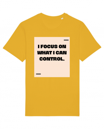 I focus on what I can control. Spectra Yellow