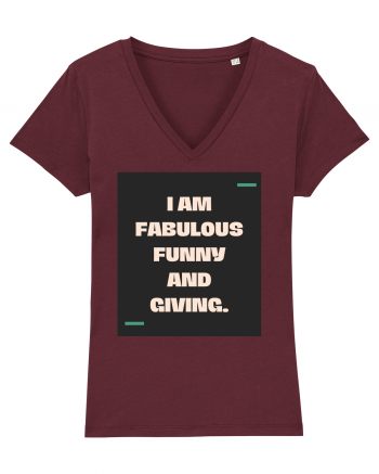 I am fabulous, funny and giving. Burgundy