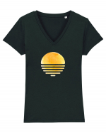 Minimal sun Tricou mânecă scurtă guler V Damă Evoker