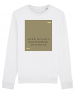 i am willing to be at peace... Bluză mânecă lungă Unisex Rise