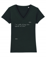 I am worthy of being loved, respected and valued. Tricou mânecă scurtă guler V Damă Evoker