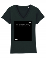 I will become the person I have always dreamed of. Tricou mânecă scurtă guler V Damă Evoker