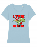 I steal hearts Tricou mânecă scurtă guler larg fitted Damă Expresser