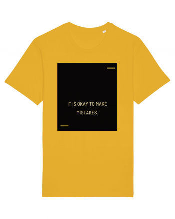 It is okay to make mistakes. Spectra Yellow