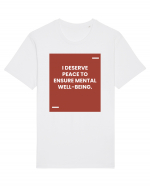 I deserve peace to ensure mental well-being. Tricou mânecă scurtă Unisex Rocker