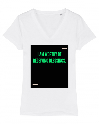 I am worthy of receiving blessings. White