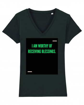 I am worthy of receiving blessings. Black