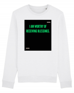 I am worthy of receiving blessings. Bluză mânecă lungă Unisex Rise