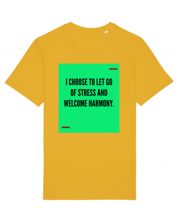 I choose to let go of stress and welcome harmony. Spectra Yellow