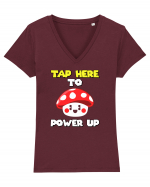 Tap here to power up Tricou mânecă scurtă guler V Damă Evoker