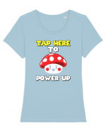 Tap here to power up Tricou mânecă scurtă guler larg fitted Damă Expresser