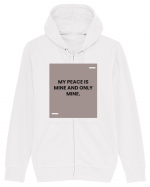 My peace is mine and only mine. Hanorac cu fermoar Unisex Connector