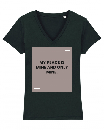 My peace is mine and only mine. Black