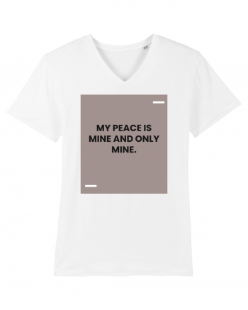 My peace is mine and only mine. White