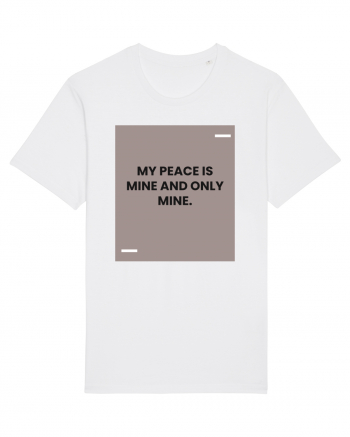 My peace is mine and only mine. White