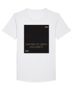 I am free of stress and anxiety. Tricou mânecă scurtă guler larg Bărbat Skater