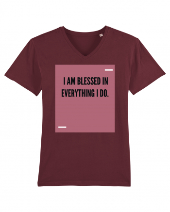 I am blessed in everything I do. Burgundy