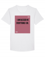 I am blessed in everything I do. Tricou mânecă scurtă guler larg Bărbat Skater