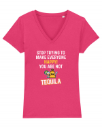 Tequila Tricou mânecă scurtă guler V Damă Evoker