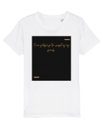 I am grateful for the support of my friends. Tricou mânecă scurtă  Copii Mini Creator