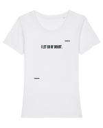 I let go of doubt. Tricou mânecă scurtă guler larg fitted Damă Expresser