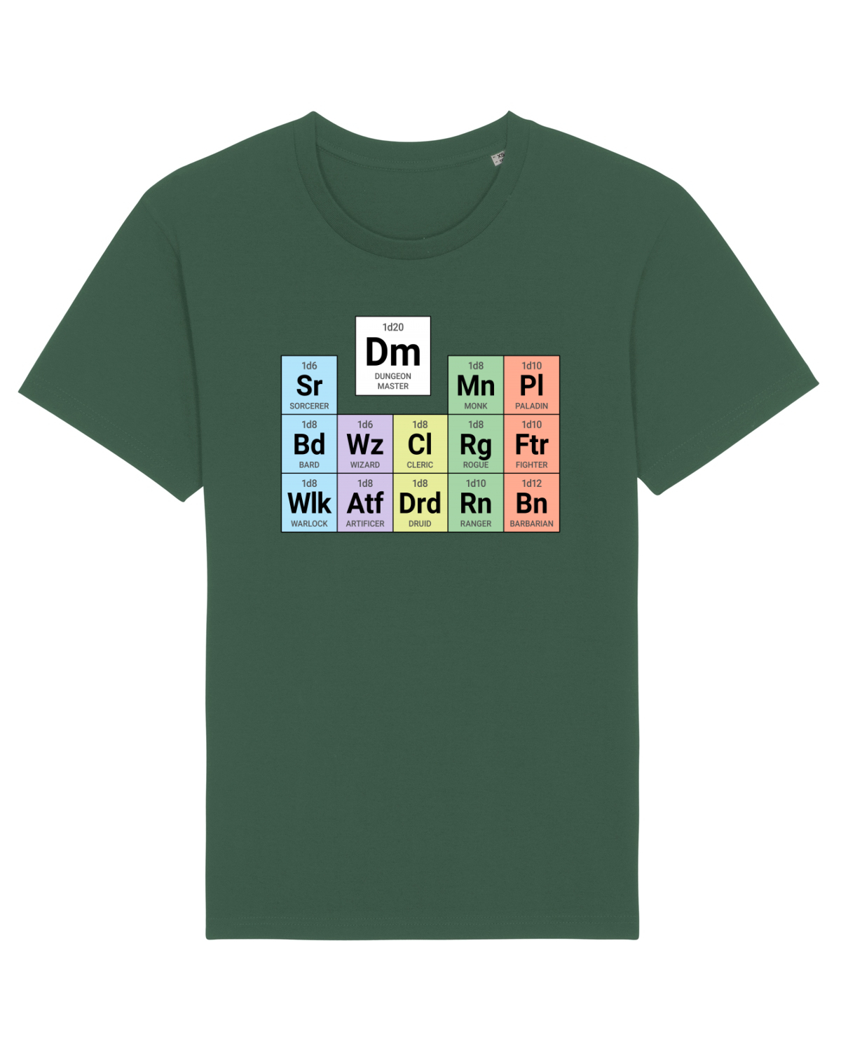 Tricou mânecă scurtă Unisex Rocker Bottle Green
