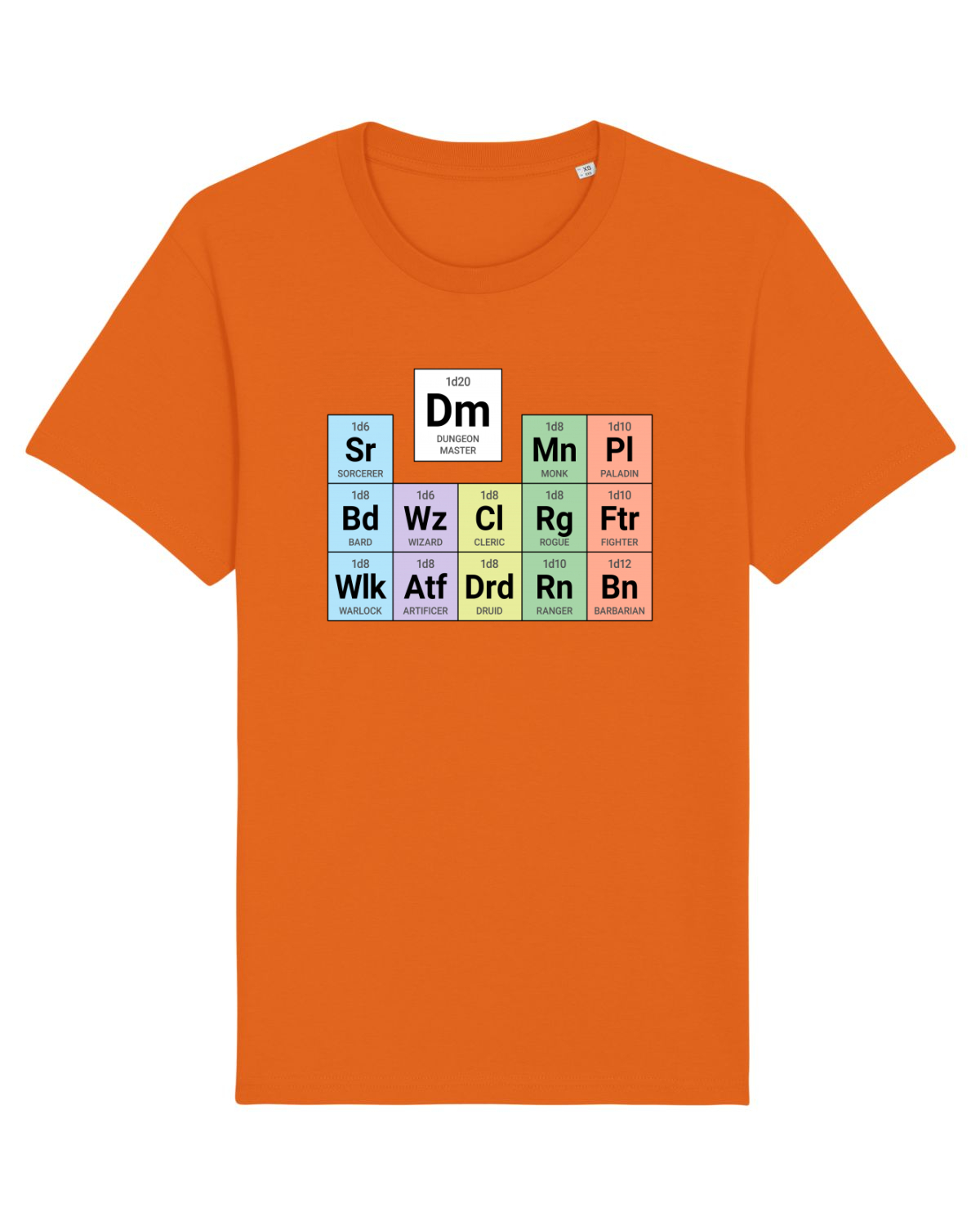 Tricou mânecă scurtă Unisex Rocker Bright Orange