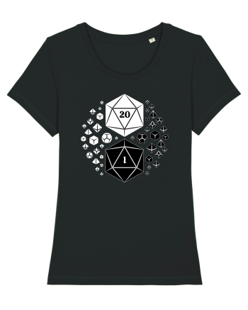 Yin & Yang dice Black