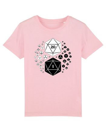 Yin & Yang dice Cotton Pink