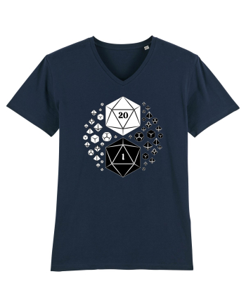 Yin & Yang dice French Navy