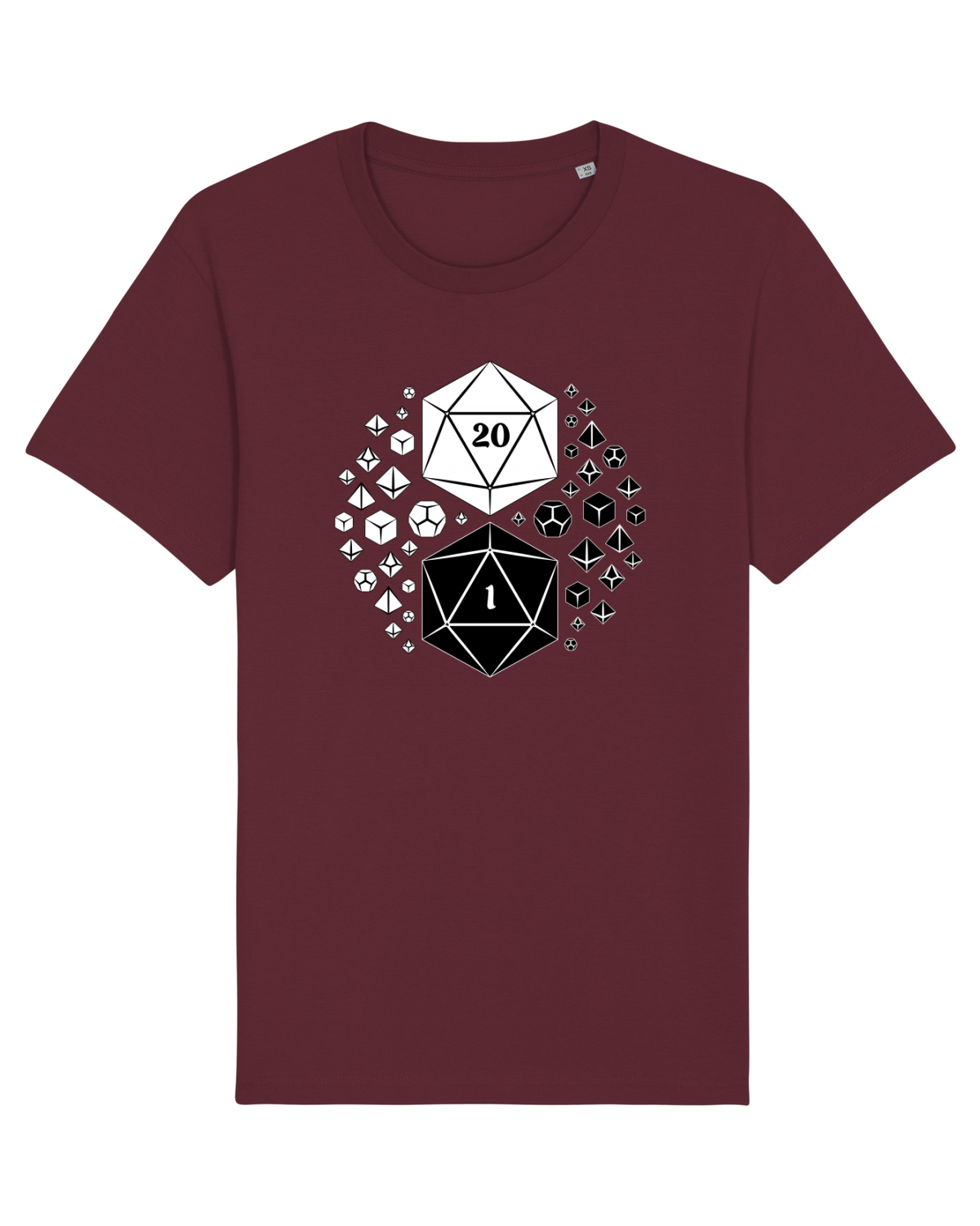 Tricou mânecă scurtă Unisex Rocker Burgundy
