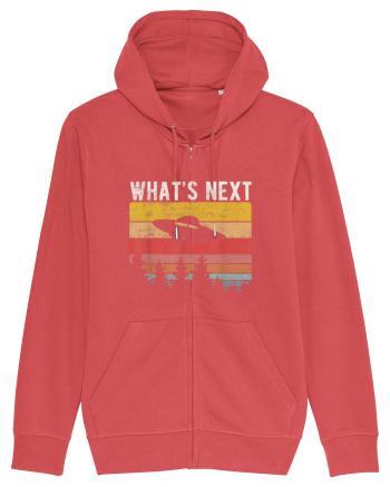 What's Next Sarcastic Retro Sunset Extraterrestrial UFO Carmine Red