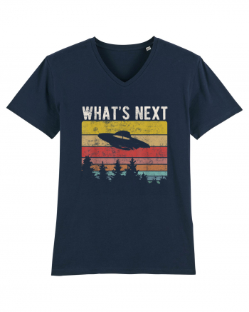 What's Next Sarcastic Retro Sunset Extraterrestrial UFO French Navy