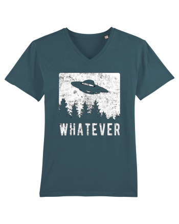 Whatever Retro Distressed Sarcastic Alien UFO Stargazer