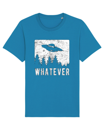 Whatever Retro Distressed Sarcastic Alien UFO Azur